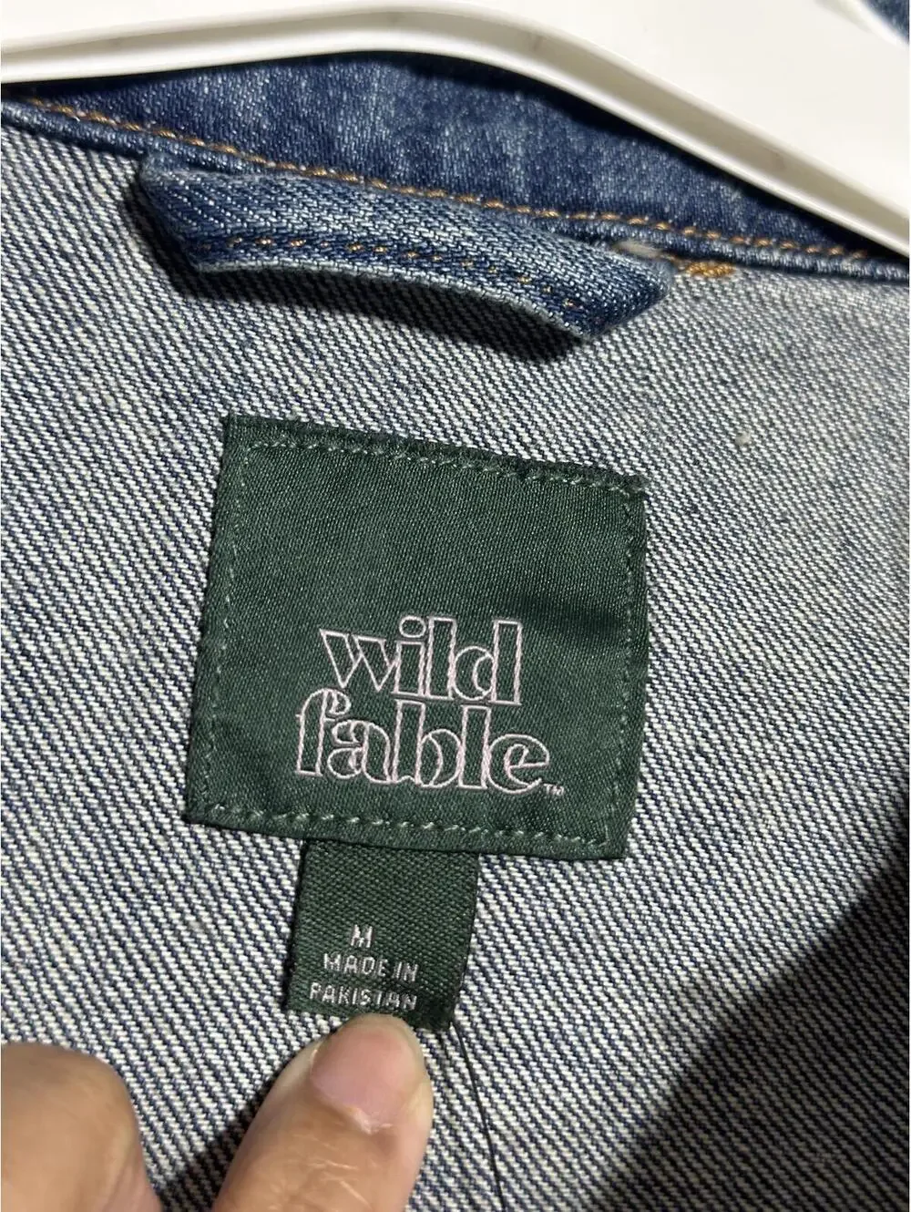 Wild Fable Denim Jacket with Front Pockets and Button Detail - Picture 6 of 6